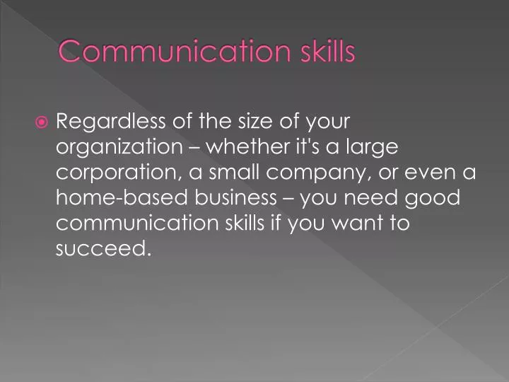 communication skills