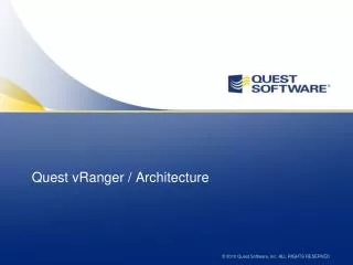Quest vRanger / Architecture