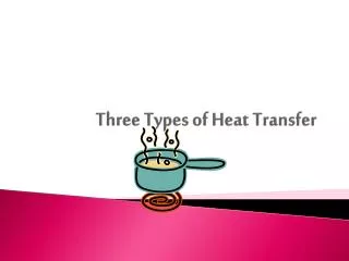 Three Types of Heat Transfer