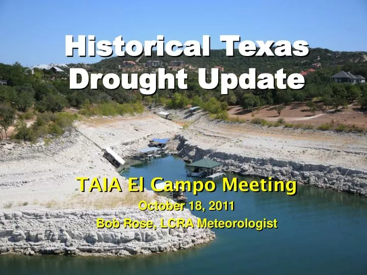 historical texas drought update