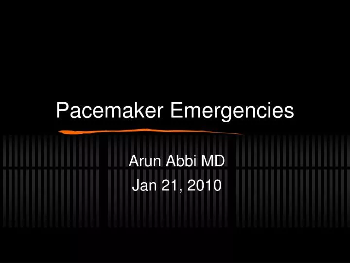 pacemaker emergencies
