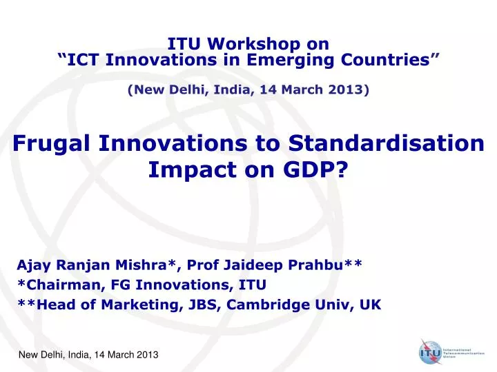 frugal innovations to standardisation impact on gdp
