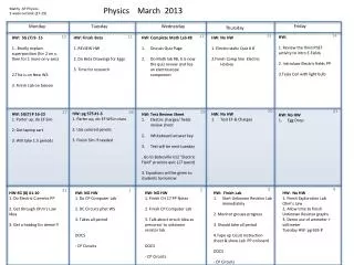 Physics March 2013
