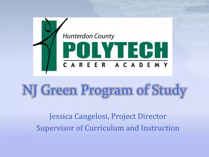 nj green program of study