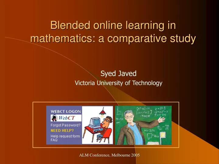 blended online learning in mathematics a comparative study