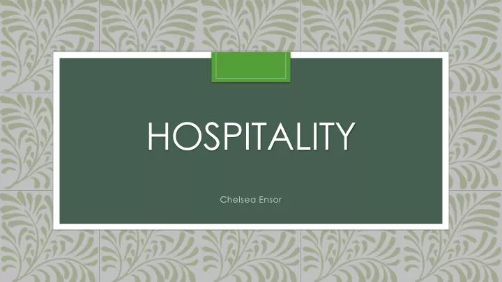 hospitality