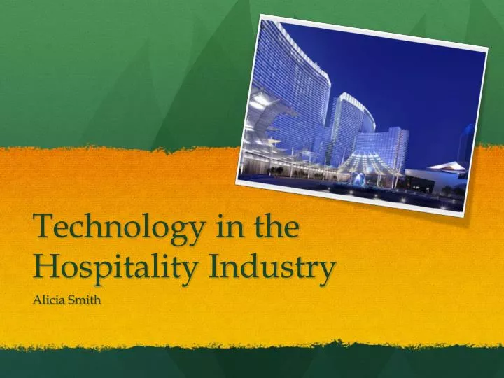 technology in the hospitality industry