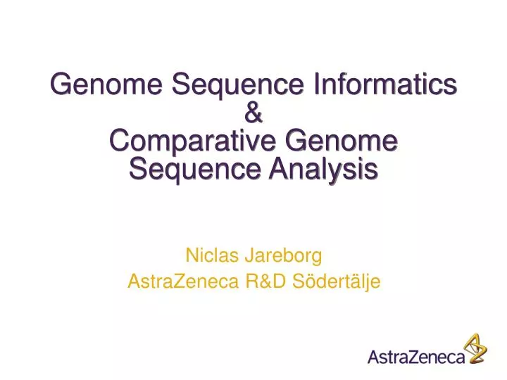genome sequence informatics comparative genome sequence analysis