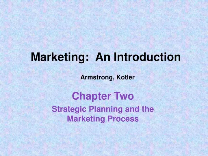 marketing an introduction armstrong kotler