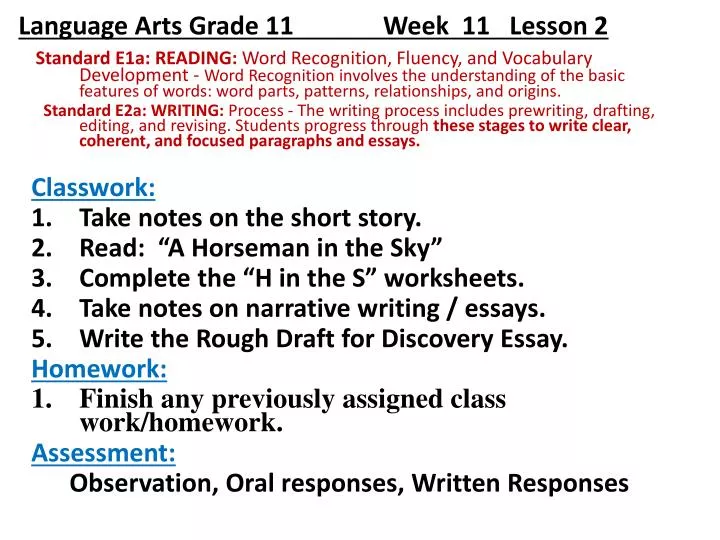 language arts grade 11 week 11 lesson 2