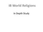 In Depth Study - slide 1