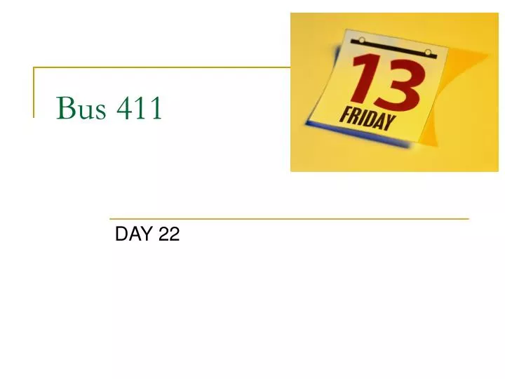 bus 411