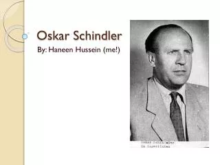 Oskar Schindler