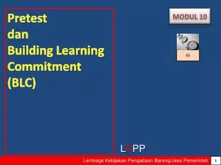 pretest dan building learning commitment blc