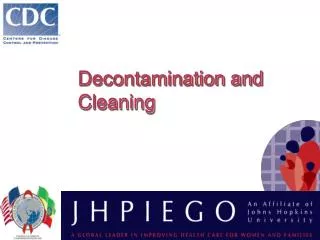 Decontamination and Cleaning
