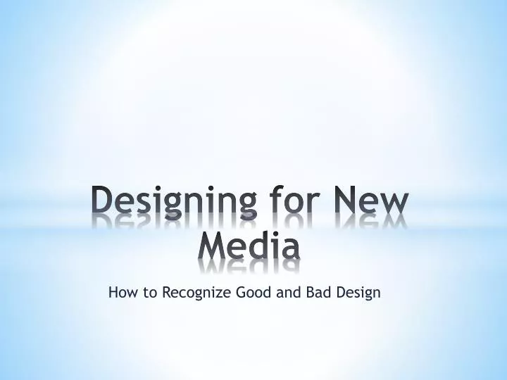 designing for new media