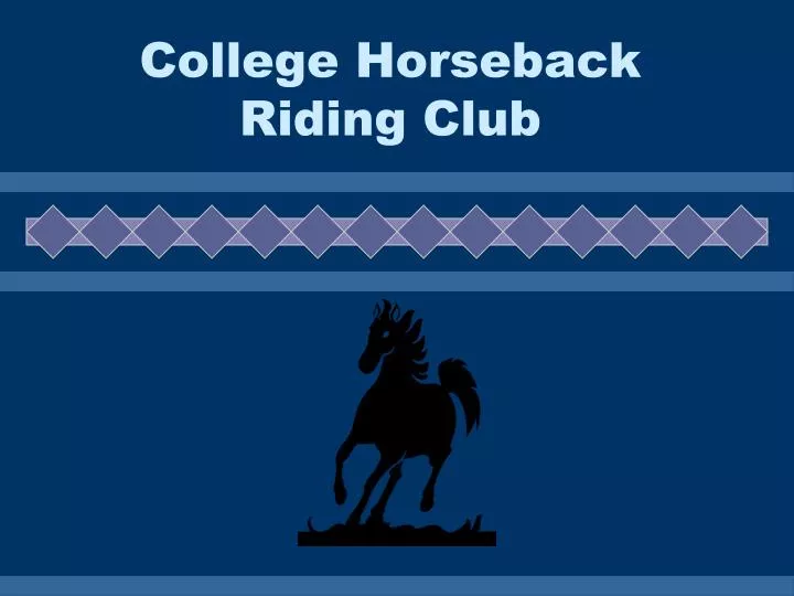 college horseback riding club