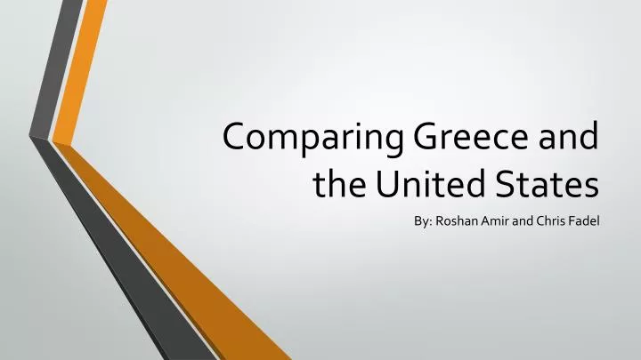 comparing greece and the u nited s tates