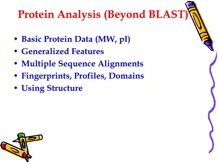 protein analysis beyond blast