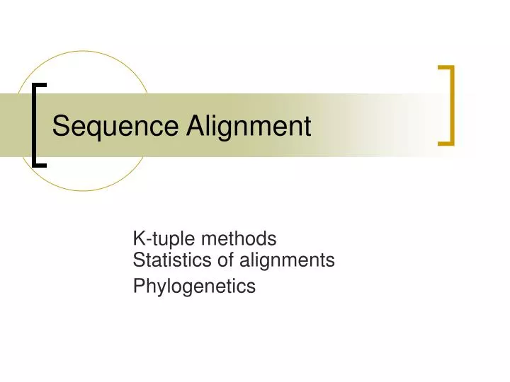 sequence alignment