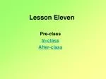 Lesson Eleven - slide 1