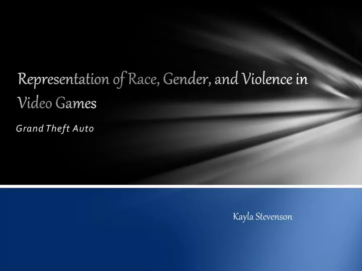 representation of race gender and violence in video games