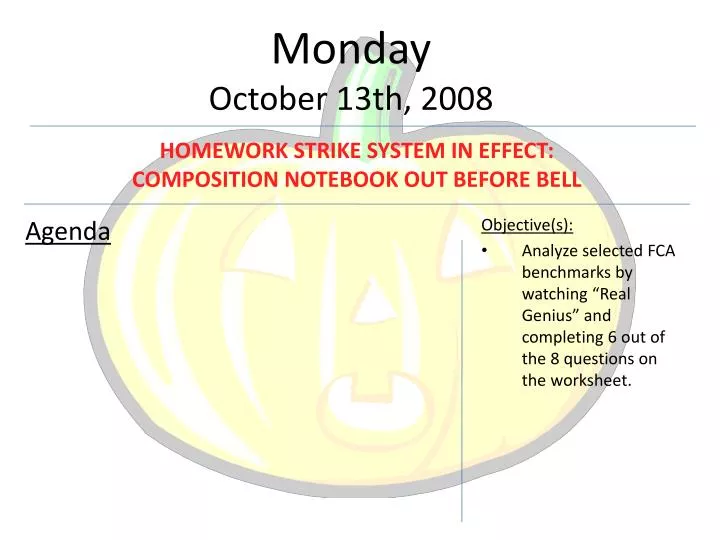 monday october 13th 2008