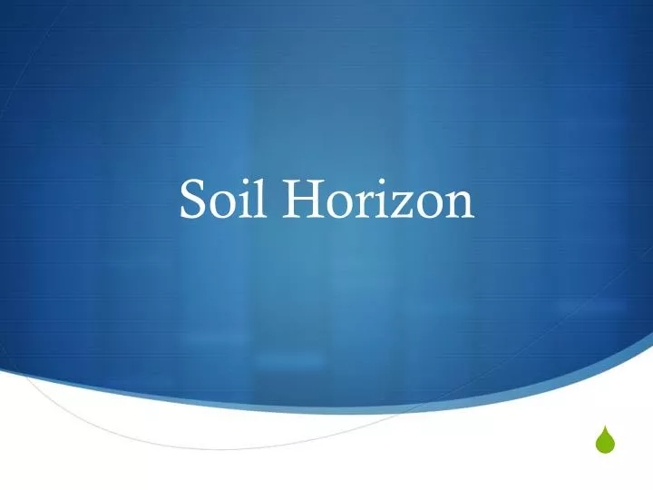 soil horizon