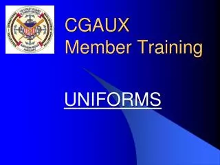 CGAUX Member Training