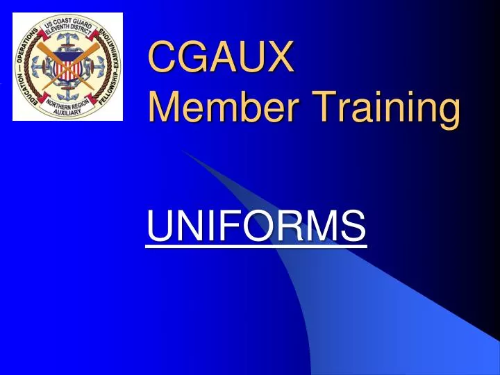 cgaux member training