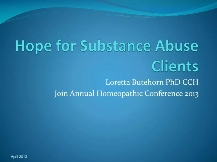 hope for substance abuse clients