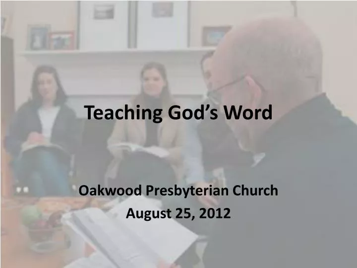 teaching god s word
