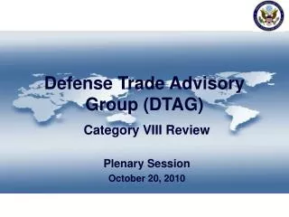 Defense Trade Advisory Group (DTAG)