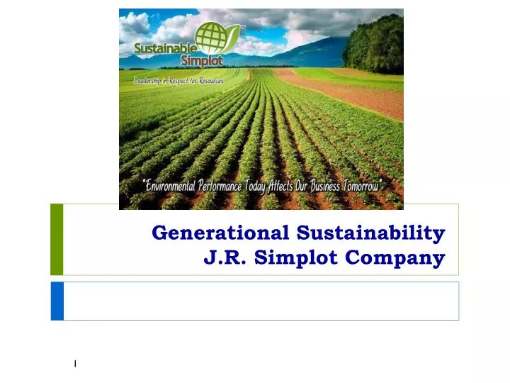 generational sustainability j r simplot company