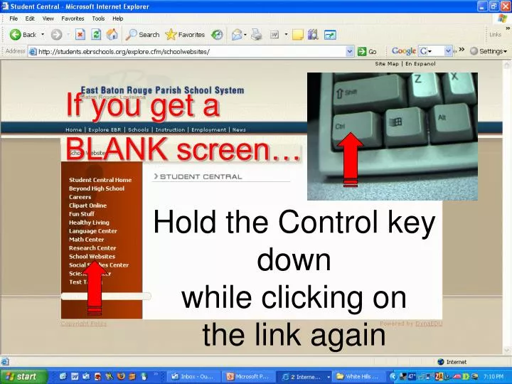 hold the control key down while clicking on the link again