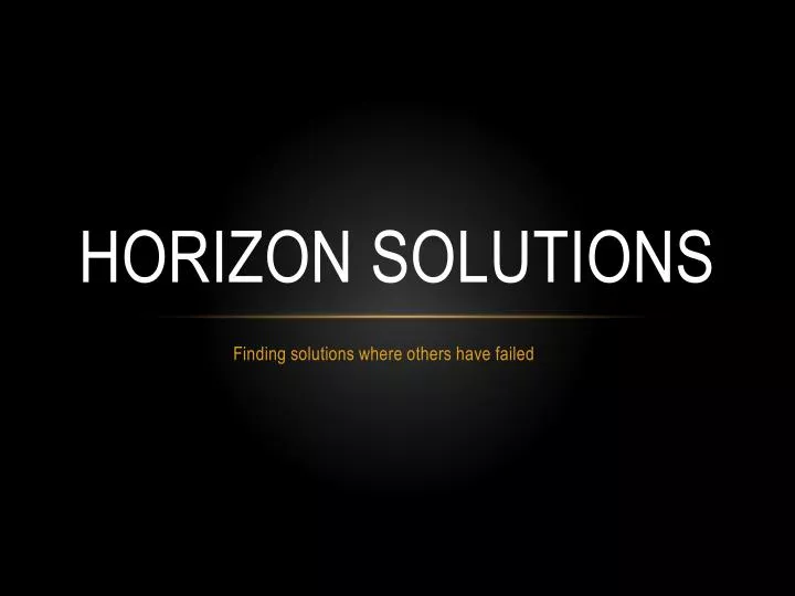 horizon solutions