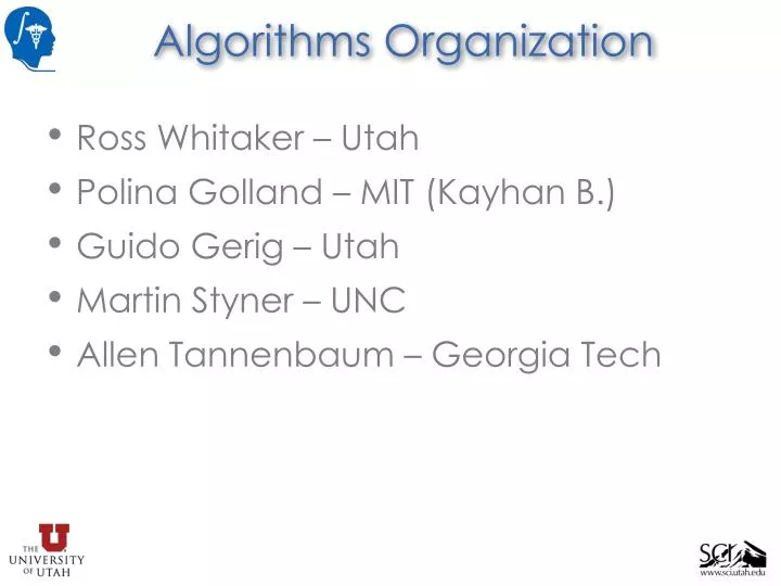 algorithms organization