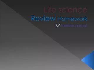Life science R eview Homework