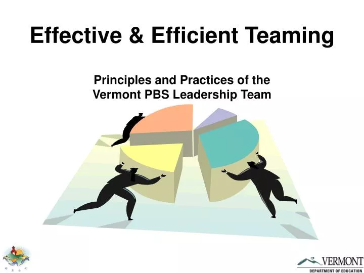 effective efficient teaming principles and practices of the vermont pbs leadership team