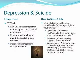 depression suicide