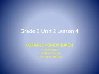 Grade 3 Unit 2 Lesson 4