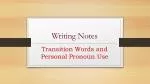 Writing Notes - slide 1