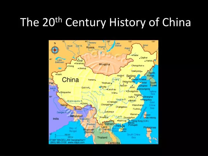 the 20 th century history of china