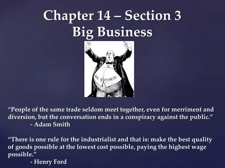 chapter 14 section 3 big business