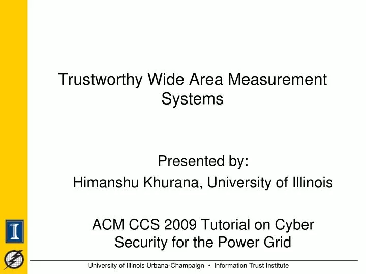 trustworthy wide area measurement systems