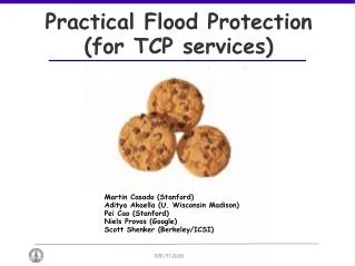 Practical Flood Protection (for TCP services)
