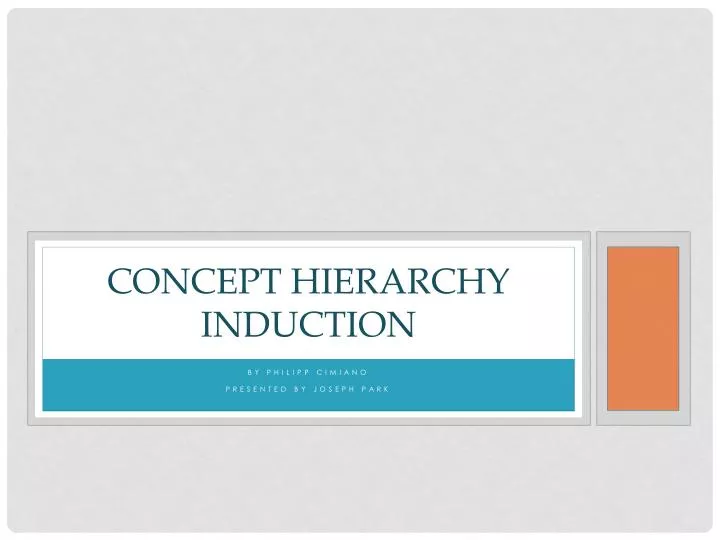 concept hierarchy induction