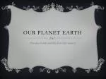 Our planet earth - slide 1