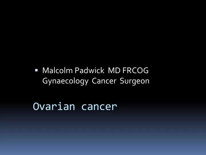 ovarian cancer