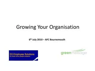 Growing Your Organisation